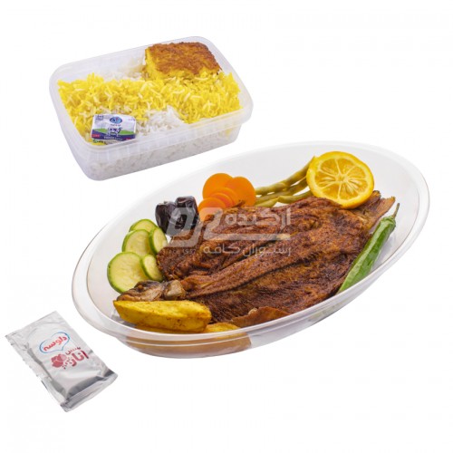 چلو ماهی سرخ شده